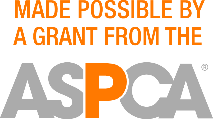 Logo with the text: Made Possible by a grant from the ASPCA