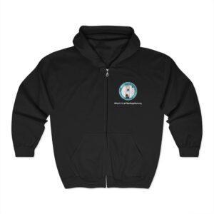 Unisex Full Zip Hooded Sweatshirt - 'HOPE' for Dog Lovers