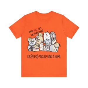 Who Will Let the dogs out Short sleeved jersey t-shirt