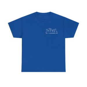 Dog Skyline with message on back