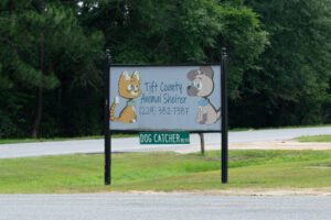 Tift County Animal Shelter sign