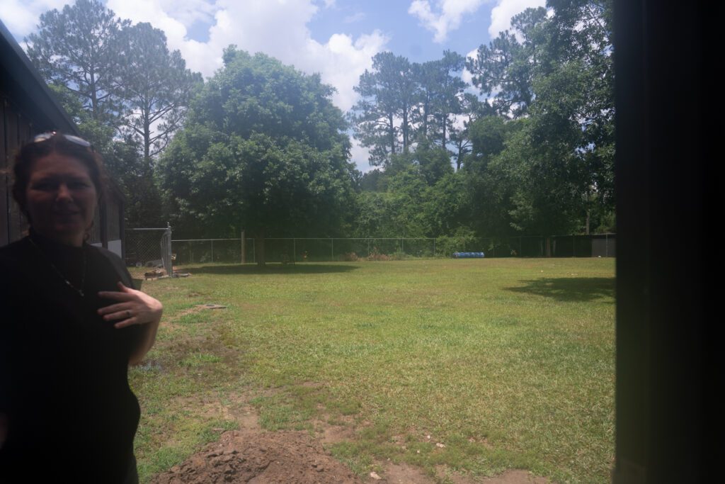 Tift County Animal Shelter playyard and director Candice Hernandez